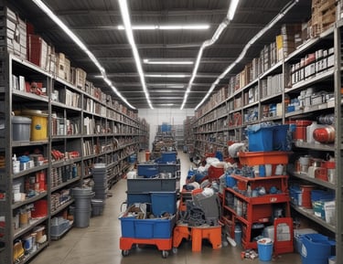Workers carefully separating metals from electronic waste in a clean facility.