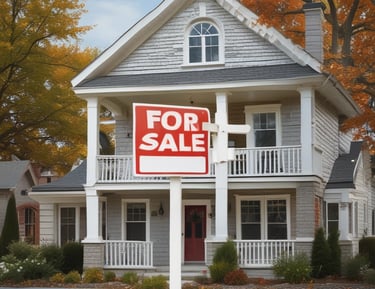 A detailed map view showing property locations with nearby amenities.