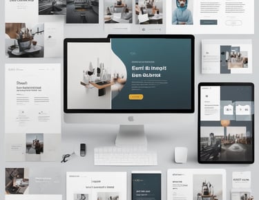Minimalist digital product dashboard with clean lines and soft AI glow.