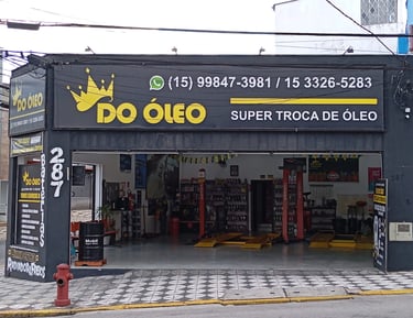 faixada de loja de troca de óleo Do Óleo Sorocaba