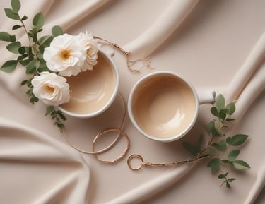 A serene woman meditating in a softly lit room with gentle decor.