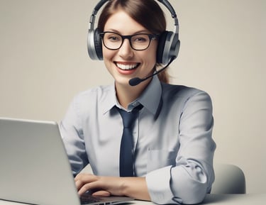 A confident consultant reviewing investment options with a client using a laptop.