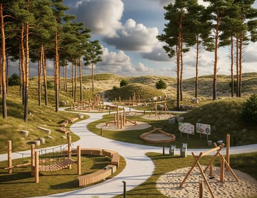 Wizualizacja projektu kurortu w Bagiczu z hotelem, mariną i aquaparkiem nad Bałtykiem