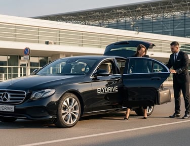 <img src="chauffeurpriveetaxi.webp" alt="Transfert aéroport ElyDrive avec chauffeur privé en Mercedes Classe  à Bourg-en-Bres