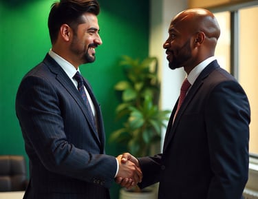 Handshake with client — TrinityLinc trusted IT partner Ontario