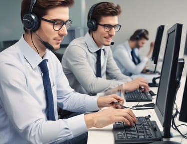 A sunlit patio with terracotta tiles is adorned with cleaning equipment, including a wet and dry vacuum, containers of cleaning solutions, and a pressure washer. A portion of a white car is visible near a hedge-lined driveway, while lush green vegetation and a manicured lawn provide a backdrop.