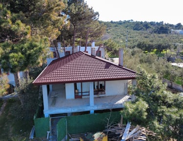 Tuğla Kırmızı Classic Metal Kiremit 165 m2  Ezine/Çanakkale 