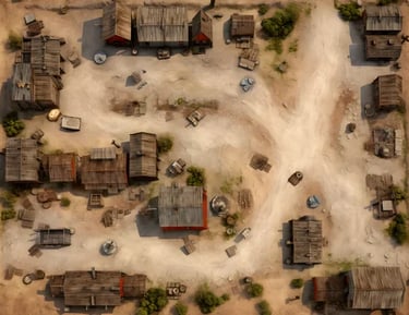 Battle map farwest, western, cowboy