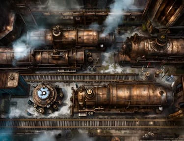 Steampunk battle map
