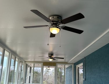 Ceiling fan installation – bedroom wiring upgrade