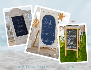 wedding signs included in package