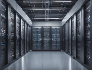 A visual representation of exa-scale computing architecture.