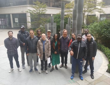 a group of people at Guilt of Cain after Black History Month Quest