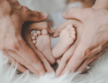Herzhände, Babyfüße