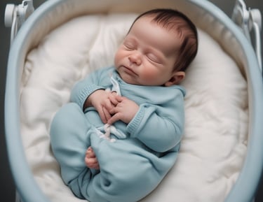 A close-up of a check being handed to a new mother in a hospital bed.