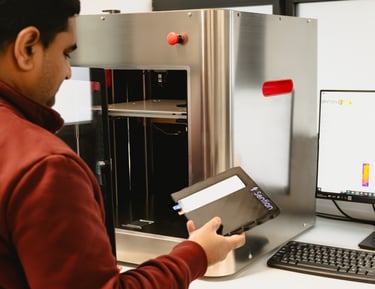 Senturion acoustic battery scanner in use