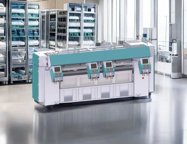 Introduttore automatico per lavanderie industriali a 3 o 4 stazioni – Alimentazione precisa