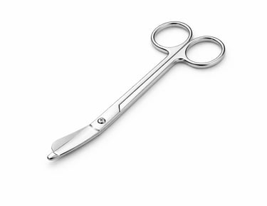 stainless steel bandage scissors instrument CE certified for safe bandage cutting.