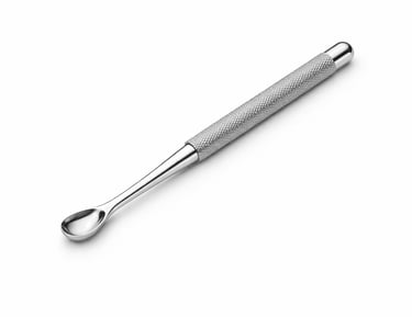 stainless steel bone curettes instrument CE certified for bone scraping and debridement.