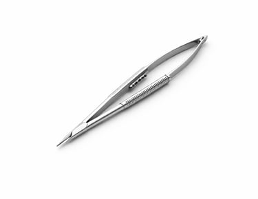 stainless steel Castroviejo needle holder instrument CE certified for micro precision suturing.