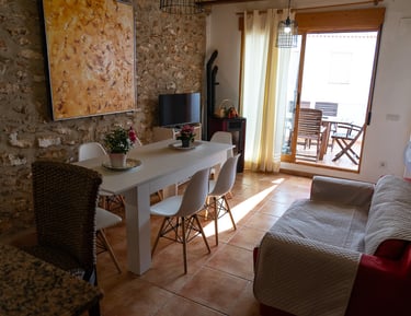 Comedor en la segunda planta de Carmens Rural, Sant Jordi