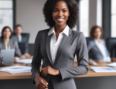 a man riding a skateboard down a street next to tall buildings