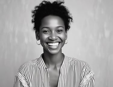 Smiling deaf and hearing people communicating using sign language.