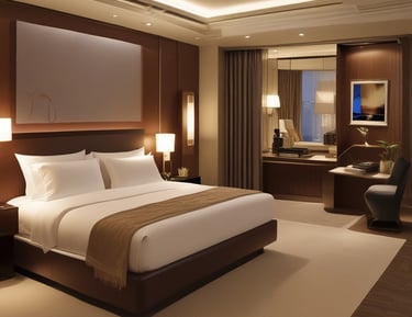 A satisfied client receiving keys to a luxury Mayfair penthouse, bathed in warm bronze lighting.