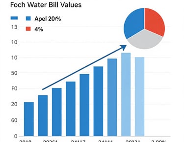 Team member preparing detailed inspection reports for water bill revision.
