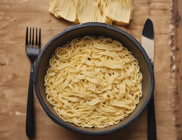 Chef Michelone inspecting fresh ravioli in a stainless steel kitchen environment.
