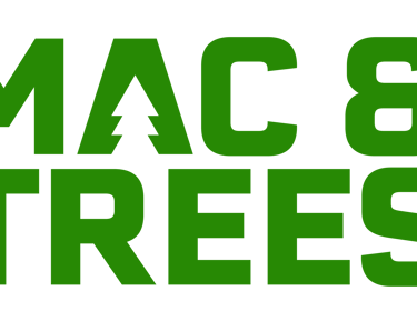 Green logo that says Mac & Trees