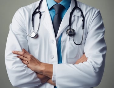 A professional shaking hands with a client in an office setting.