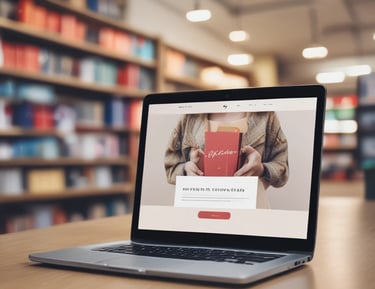 Graph showing upward SEO performance metrics on a computer screen.