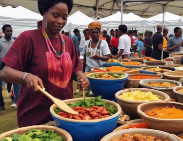 Participants enjoying a lively workshop, learning traditional dance steps.