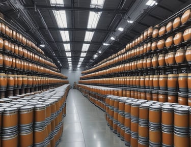 Flame retardant powder being carefully measured on a scale.