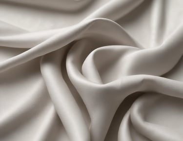 Quality control specialist inspecting textile samples in a bright modern facility.