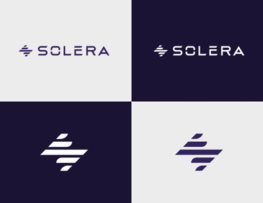 Solera logo and icon design