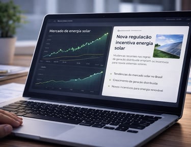 notícias e mercado de energia solar