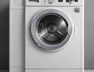 A microwave oven on a kitchen counter with the door slightly ajar.