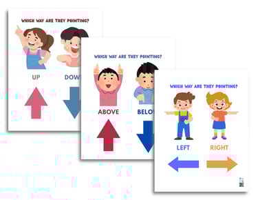 Spatial concepts direction printables.