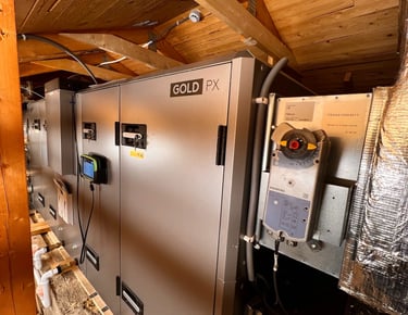 FTX-aggregat Swegon Gold installation i Stockholm
