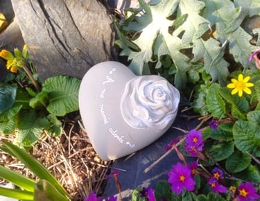 coeur avec message personnalisé ,décoration livraison gratuite tombe, cimetiere Sepulture49
