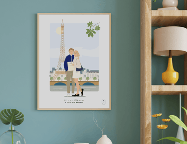Illustrations personnalisées qui captent vos plus beaux moments en famille ou entre amis