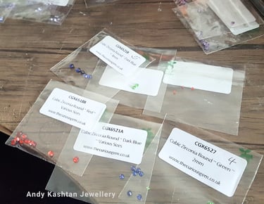 a table with several different types of items on it