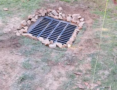 Catch basin install blueridge ga