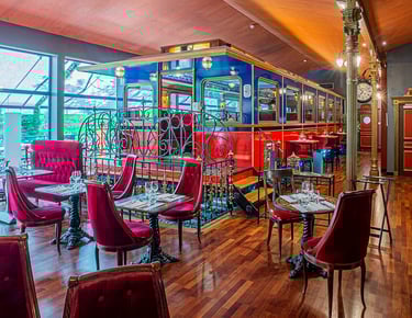 Salle du Wagon, restaurant du casino de Plombières