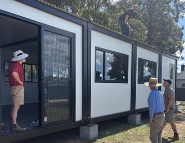 THe demontable takes shape