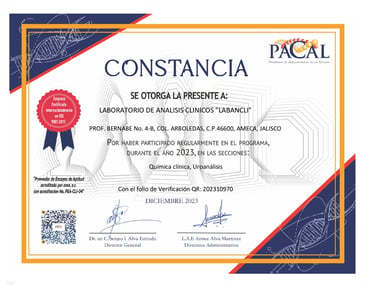 Constancia Pacal 2023
