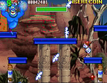 Bomb Kick Aladdin Genie