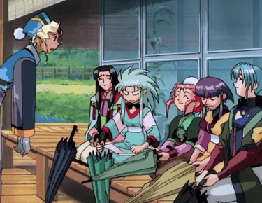 Tenchi's Girls - Mihoshi Fretting and Wet